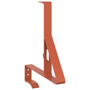 vidaXL Sniega Aizsardzības Atbalsts Sarkana 29,5 x 3 x 34,5 cm Tērauds