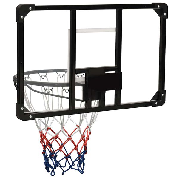 vidaXL basketbola vairogs, caurspīdīgs, 71x45x2,5 cm, polikarbonāts