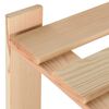 vidaXL 3-līmeņu glabā&scaron;anas plaukts, 80x28,5x90 cm, priedes masīvkoks