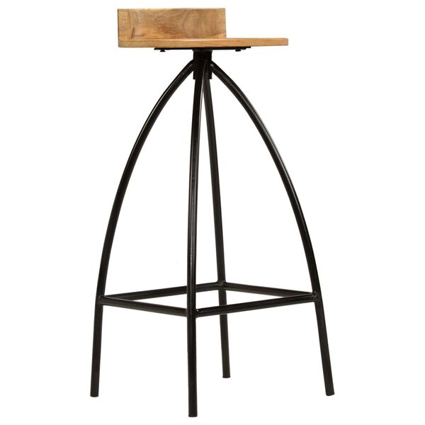 vidaXL bāra krēsli, 2 gab., mango masīvkoks