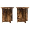 vidaXL Augu statīvs 2 pcs Kūpināts ozols 40 x 40 x 40 cm