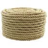 vidaXL Laivu virvju 12 mm 250 m Dabiska