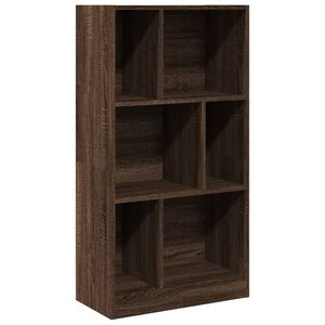 vidaXL grāmatplaukts, brūna ozola, 57x28,5x107,5 cm, inženierijas koks