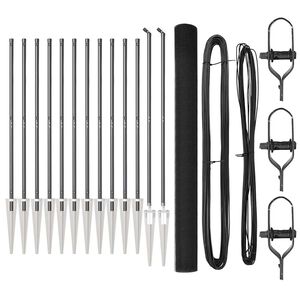 vidaXL Savilktā stieple ar adatām 25 x 1,5 m PVC pārklāts tērauds