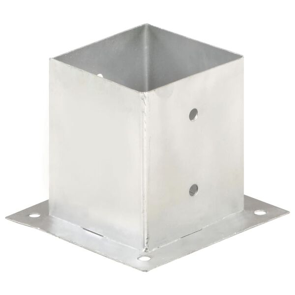 vidaXL stabu pamatnes, 4 gab., cinkots metāls, 121 mm