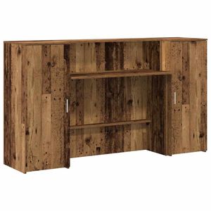 vidaXL reģistratūra, veca koka, 180x50x103,5 cm, inženierijas koks