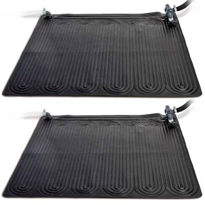 Intex baseina apsildes paklāji, 2 gab., 1,2x1,2 m, melns PVC, 28685