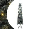 vidaXL Mākslīgā Ziemassvētku eglīte su 300 LED ar statīvu Zaļa 240 cm