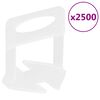 vidaXL flīžu izlīdzināšanas komplekts, 500 ķīļi, 2500 klipši, 3 mm