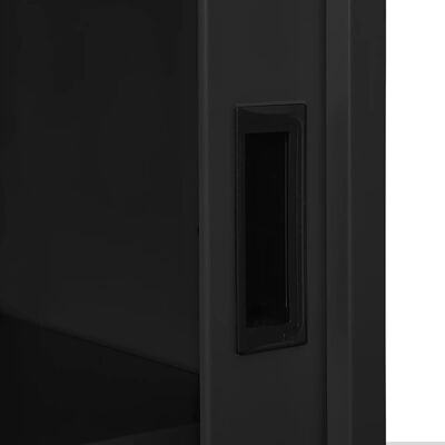 vidaXL skapītis ar bīdāmām durvīm, puķu kaste, antracītpelēks tērauds