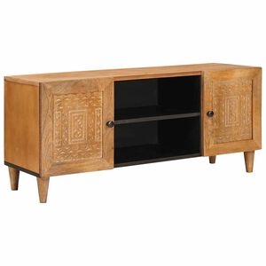 vidaXL TV vienības Gai&scaron;i brūns 105 x 33 x 46 cm Cieta mango koksne