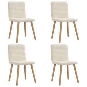 vidaXL virtuves krēsli, 4 gab., lins