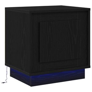 vidaXL Nakts skapītis Melna 44 x 34,5 x 45 cm Inženierijas koks