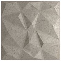 vidaXL sienas paneļi, 48 gab., pelēki, 50x50 cm, XPS, 12 m², dimants