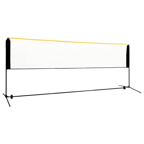 vidaXL regulējams badmintona tīkls, 400x103x94-158 cm, metāls