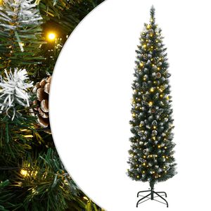 vidaXL mākslīgā Ziemassvētku egle, &scaron;aura, 120 cm, 150 LED