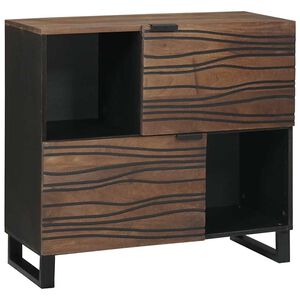 vidaXL Sideboard Brūna 80 x 33 x 75 cm mango masīvkoks