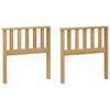 vidaXL Brokastis moduļi 2 pcs Balts 60 x 6 x 61 cm Cietā akācijas koks