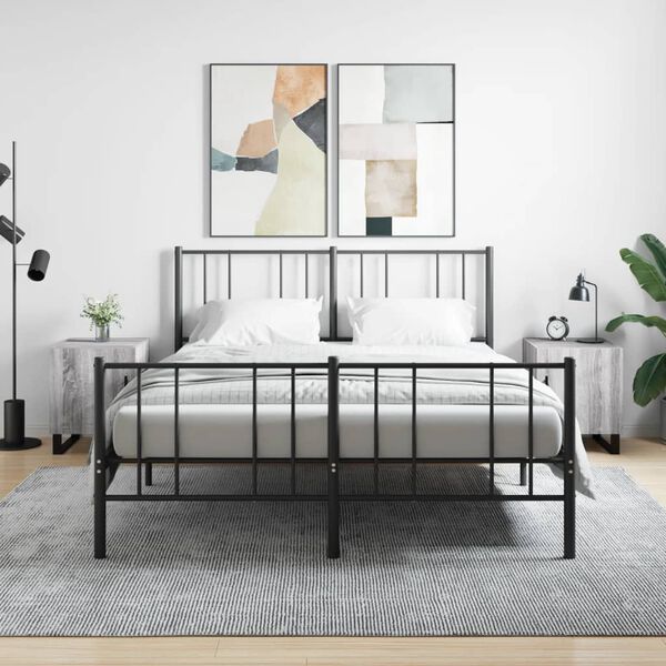 vidaXL naktsskapī&scaron;i, 2 gab., pelēcīgi, 40x40x50 cm, inženierijas koks