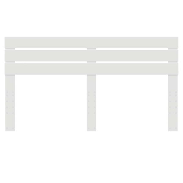 vidaXL Galvgalis ar galvas klāju Balts 200 cm Inženierijas koks