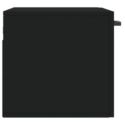vidaXL sienas skapītis, melns, 60x36,5x35 cm, inženierijas koks