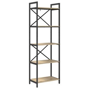 vidaXL Grāmatu plaukts 5 līmeņi 56 x 34 x 171 cm Inženierijas koks