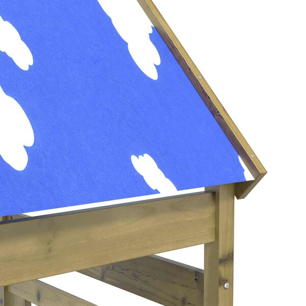 vidaXL Spēļu tornis Brūna 52,5 x 85 x 265 cm Cieta impregnēta koksne