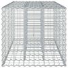 vidaXL Gabions pacelta gulta Sudraba 140 x 60 x 55 cm Cinkots tērauds