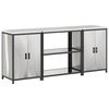 vidaXL Virtuves glabā&scaron;anas komplekts HATTEM 3 pcs Sudraba