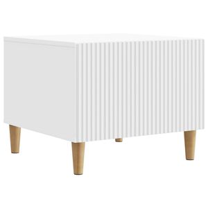 vidaXL Kafijas galdiņ&scaron; Balts 49 x 50 x 40 cm Inženierijas koks