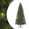 vidaXL Mākslīgā Ziemassvētku eglīte su 300 LED Zaļa 210 cm PE un PVC