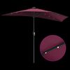 vidaXL Dārza parasols Bordo sarkans 294 x 150 x 223 cm