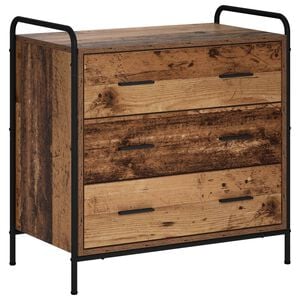 vidaXL Atvilktņu skapis Vecs koks 70 x 39,5 x 71 cm Inženierijas koks