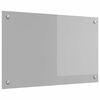 vidaXL Virtuves aizsargpaneļi Gai&scaron;i pelēks 80 x 50 cm rūdīts stikls