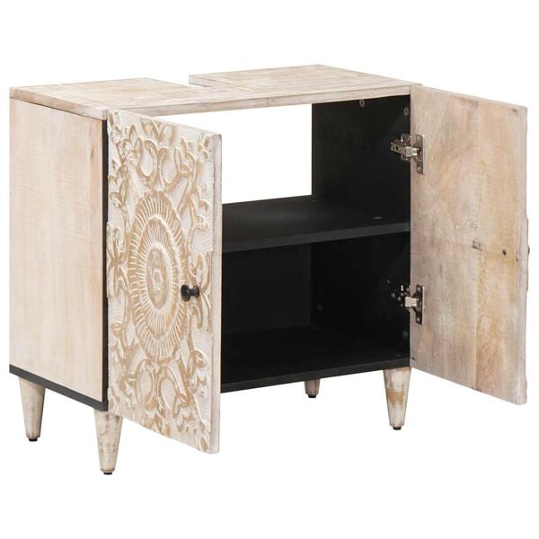 vidaXL Vannas istabas izlietnes skapītis Balts 62 x 33 x 58 cm