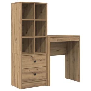 vidaXL Galds Artisānā ozols 105,5 x 34 x 127 cm 2 gab.