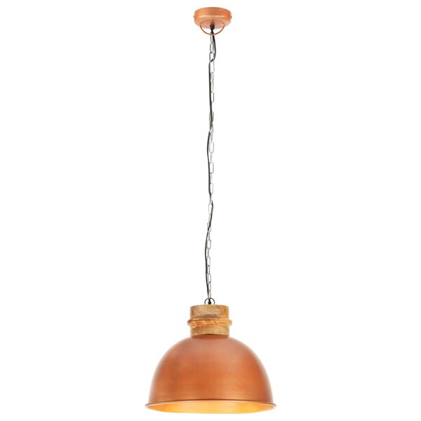 vidaXL griestu lampa, industriāls dizains, vara krāsā, 50 cm, E27