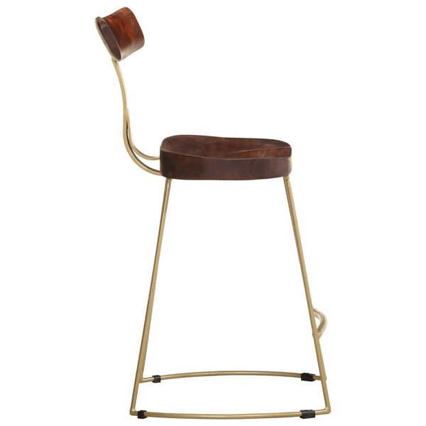 vidaXL bāra krēsli, 2 gab., 49x43x79 cm, mango masīvkoks