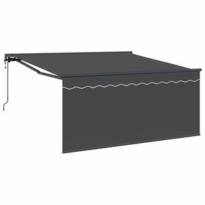 vidaXL Izvelkams jumtiņ&scaron; Antracīts 350 x 250 cm