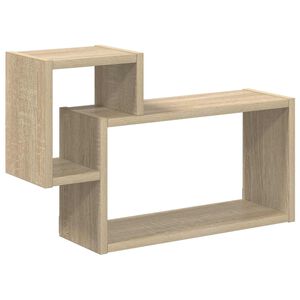 vidaXL Sienas plaukts Pie sienas Sonomas ozols 55 x 15 x 35 cm