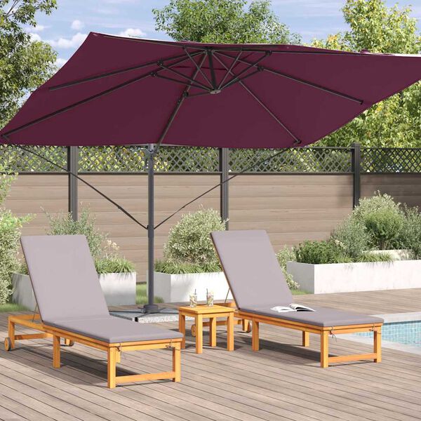 vidaXL Saulessargs Bordo sarkans 351 x 250 x 260 cm