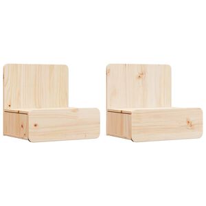 vidaXL Naktsgaldiņ&scaron; 2 pcs Brūna 44 x 32,5 x 40 cm Priedes masīvkoks