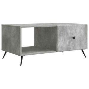 vidaXL Kafijas galdiņ&scaron; Betona pelēks 90 x 50 x 40 cm Inženierijas koks