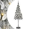 vidaXL Ziemassvētku eglīte su 300 LED Balts 210 cm PE un tērauds