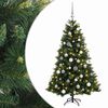 vidaXL Mākslīgā Ziemassvētku egle ar bumbiņu 120 cm 150 LED