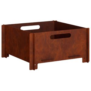 vidaXL Uguns bedre Rūsa 40 x 40 x 20 cm Novecināts tērauds