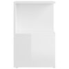 vidaXL naktsskapī&scaron;i, 2 gab., balti, 35x35x55 cm, inženierijas koks