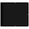 vidaXL balkona aizslietnis, melns, 90x700 cm, 100% poliestera oksforda