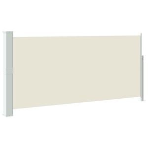 vidaXL izvelkama sānu markīze, 140x314 cm, krēmkrāsā