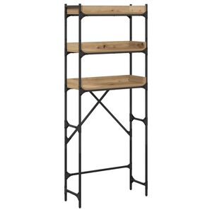 vidaXL Veļas ma&scaron;īnas plaukts Artisānā ozols 67 x 25 x 163 cm